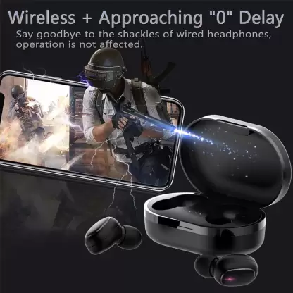TWS 5.0 E6s Earphone Wireless Earbuds Noise Cancelling LED Display With Mic Handsfree Earbuds for Xiaomi Redmi Airdots