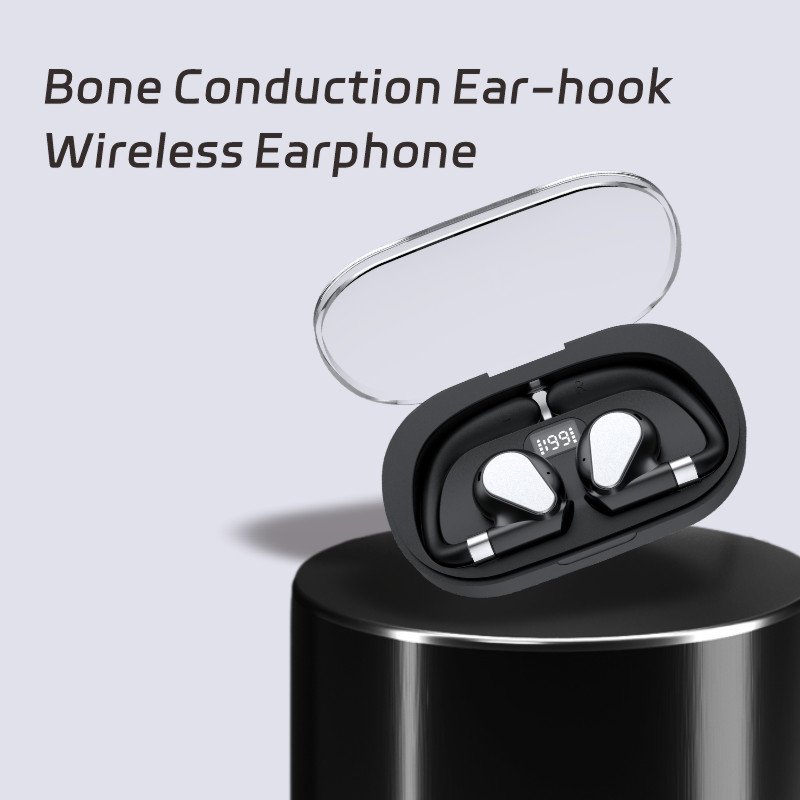 Hotriple brand ear-hook style C21 tws wireless earbuds with charging case cheap price in-ear stereo wireless earphone