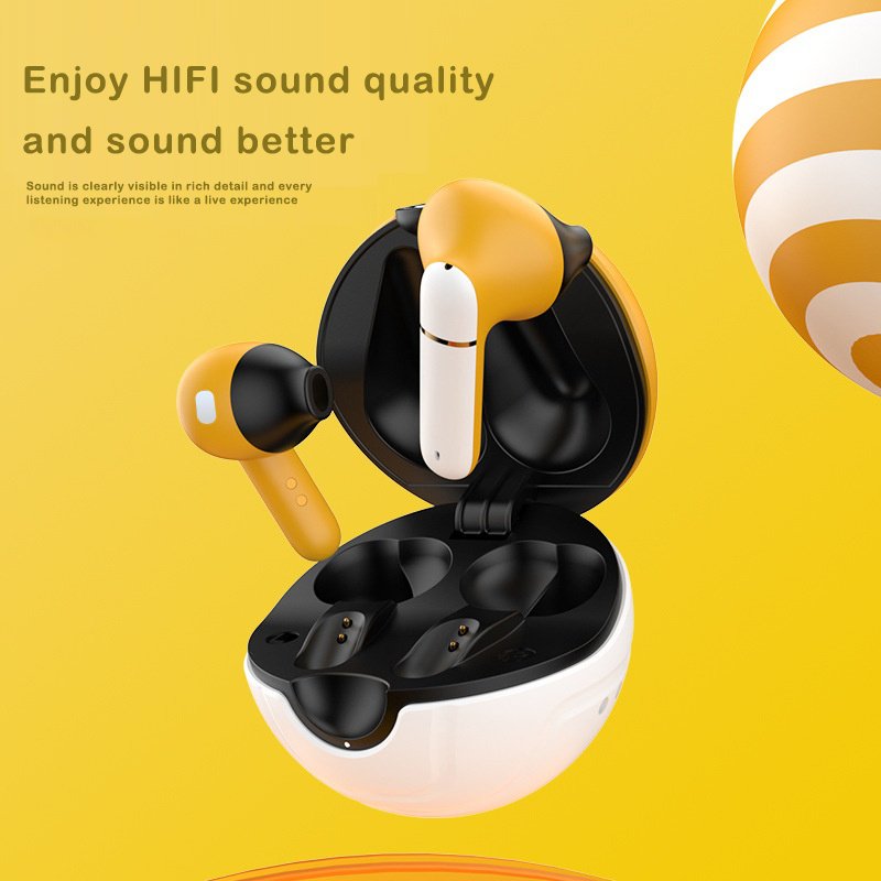 2024 New Spherical Cartoon TWS Wireless Bluetooth Headset F12 Long Life Noise Cancelling Gaming Headset Portable Pokball Earbuds