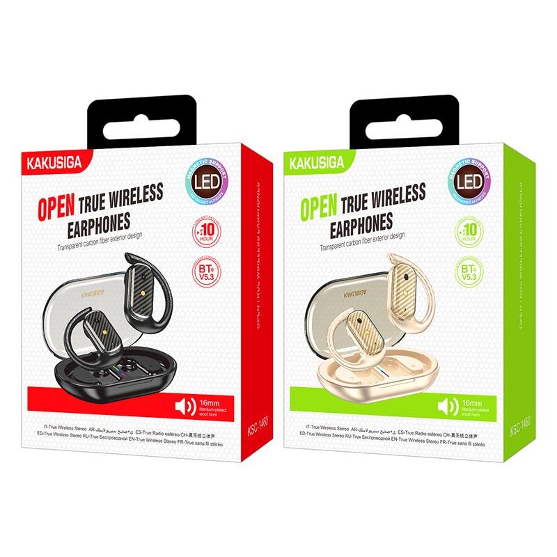 KAKUSIGA HOT SELL Open-Back True Wireless Headset Ear Bud Bt Earbud Sound Phone Over-Ear Headphone Bluetooth Earphone