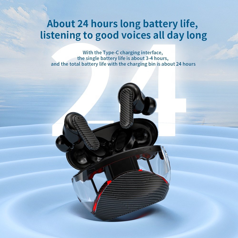 YW11 Touch Screen Earphone Wireless Headphone ANC Noise Cancelling Earbuds ENC In Ear Smart Screen YW11 Headset