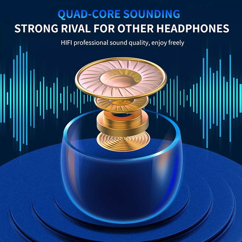 F9-5c Tws Wireless Earbuds Handsfree Gaming Sport Headset 2000mah Ear Buds For Headphone