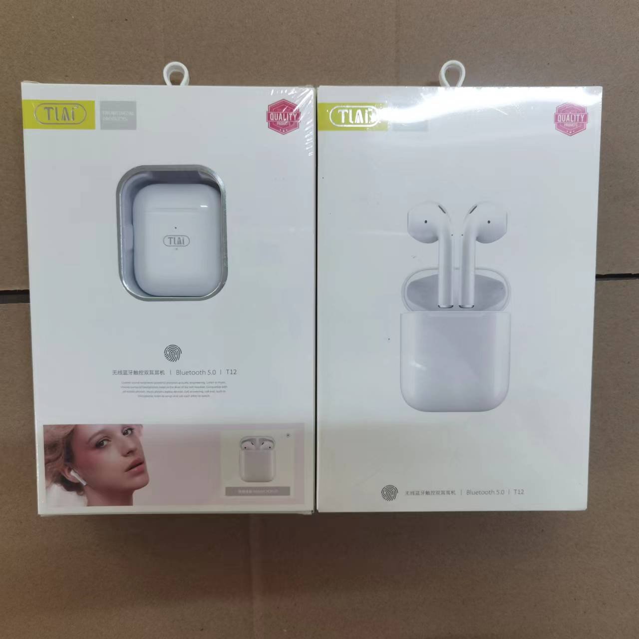 Earbud tws earphone Auto Answer 5.0 retail package 24 Hours Playtime Universal