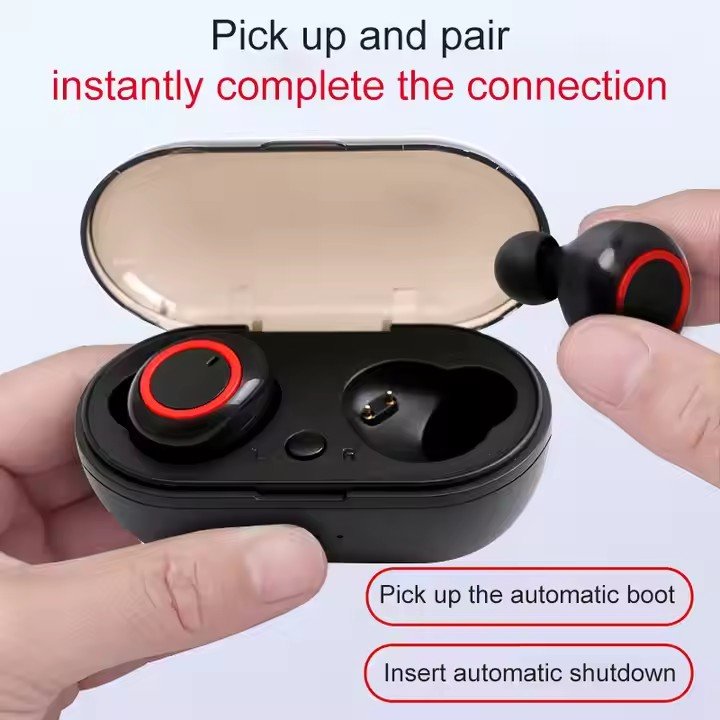 Hot Y50 Tws Wireless BT 5.3 Earphones Noise Canceling Headset 3d Stereo Sound Music Earbuds In-ear Headphones Y50 Y30 Tws
