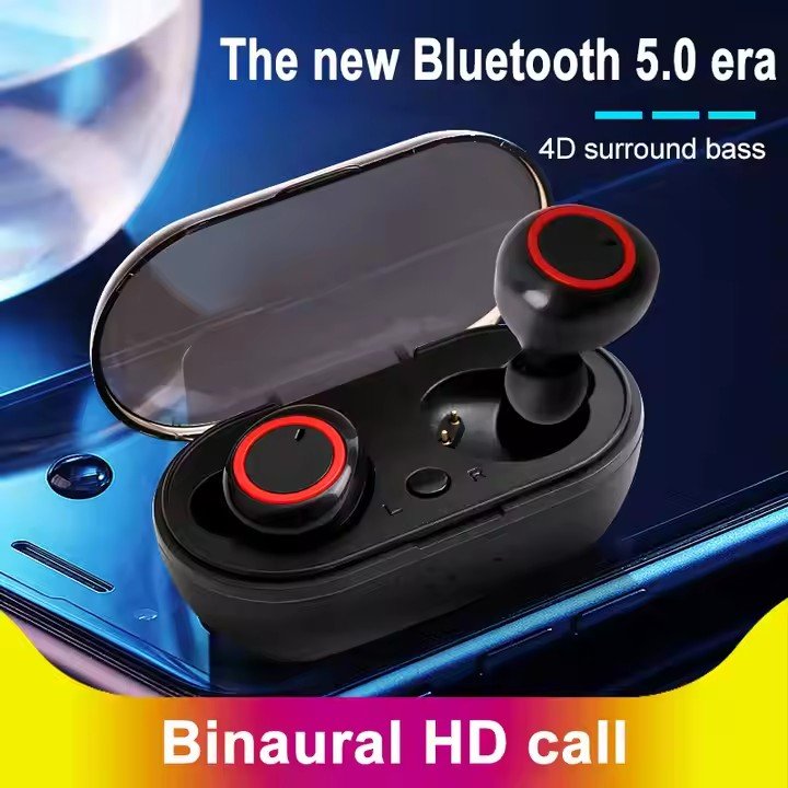 Hot Y50 Tws Wireless BT 5.3 Earphones Noise Canceling Headset 3d Stereo Sound Music Earbuds In-ear Headphones Y50 Y30 Tws