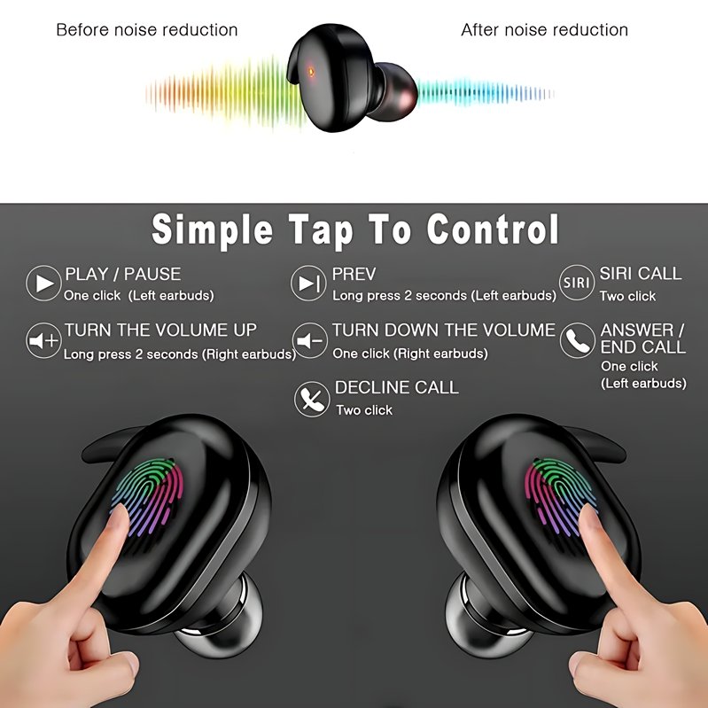 Hot Selling Mini Auriculares Y30 TWS Earphones ENC Noise Canceling Headset 3d True Wireless Stereo Earbuds In-ear Headphones Y30