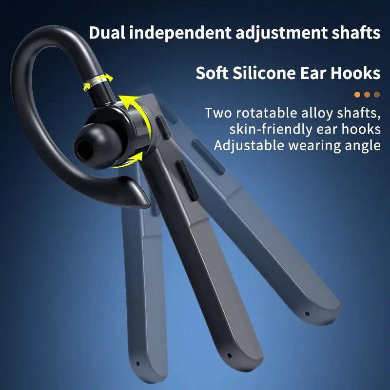 Best Seller 2024 Sport Headset with LED Noise Cancelling Reloj TWS Earbuds for Apple Single Ear Clip Business Wireless Earphones