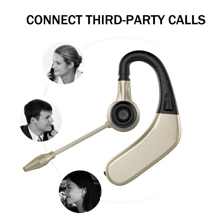 Zt-j1 Clear Sound Single Wireless Earphone With Dual Feedback Mic For Business