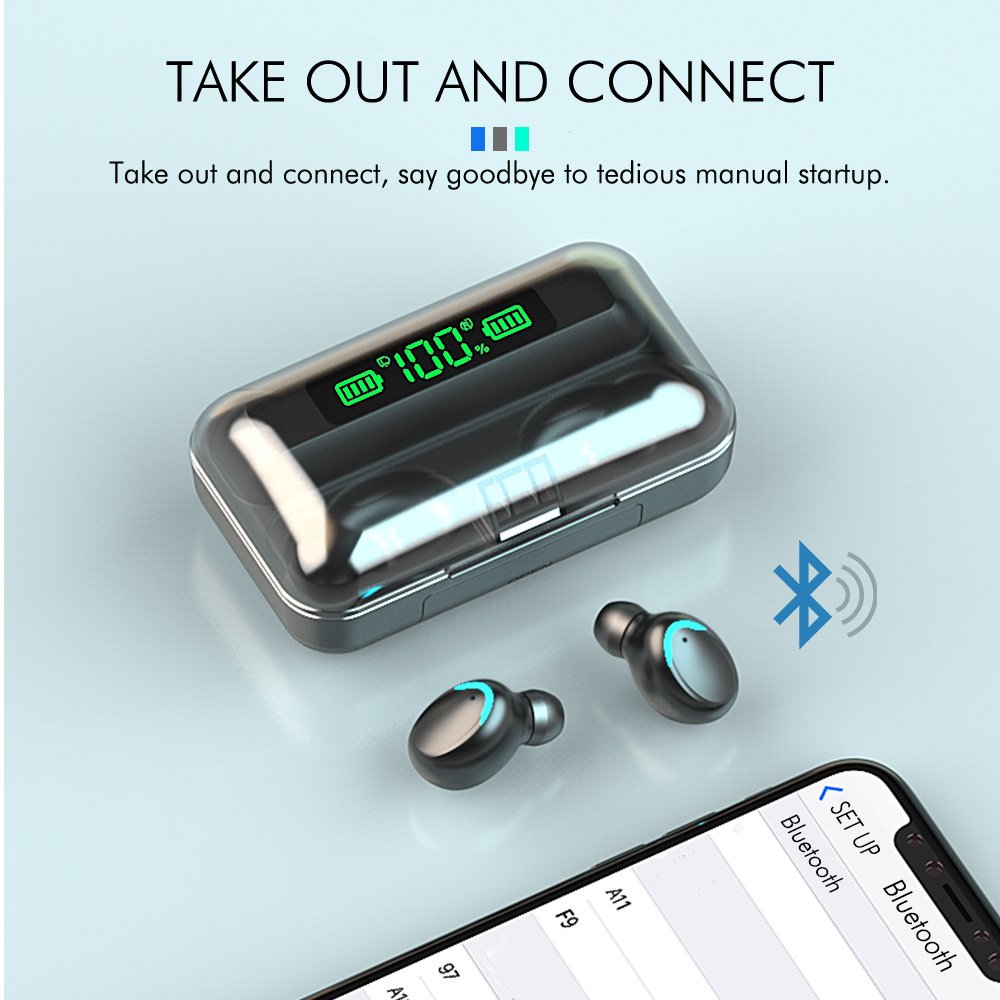F9 tws Gamer Earbuds F9 earbuds Noise Cancelling No Delay Gaming Wireless Headset Earphone & Headphone auriculares gamer F9
