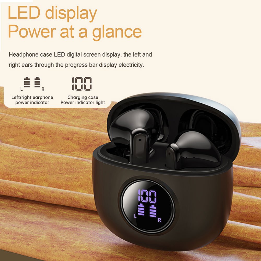 True Wireless Earbuds Bluetooth 5.3 Earphones TWS Headset Led Display In Ear Earphone ENC Dual Mic Noise Cancellation Headphones