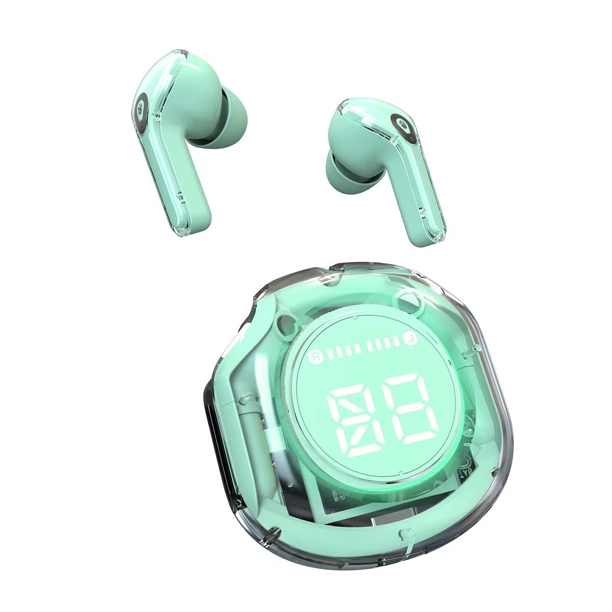 BT5.3 Long Music Time Noise Cancelling TWS Earphones Headphones Air39 Wireless Crystal Clear ENC Auriculares Transparent Earbuds