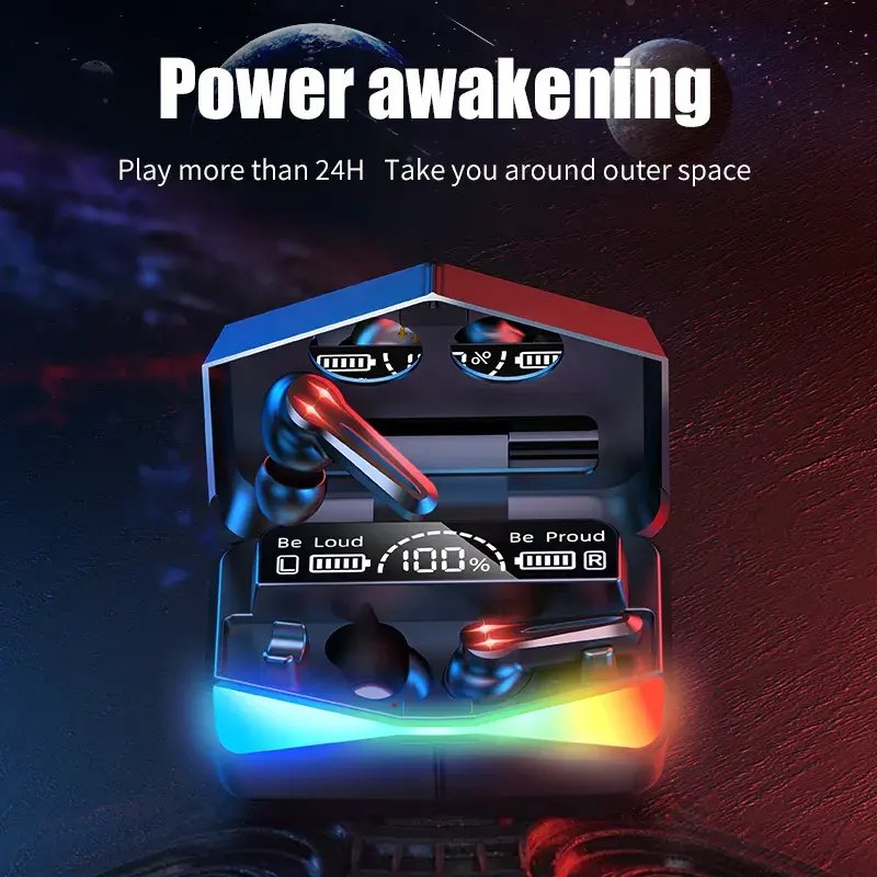 ANC Pro 5 X15 K98 K55 M28 Type C TWS Wireless Gaming Earbuds LED Battery Indicator Noise Cancelling Handsfree In-Ear Headphones