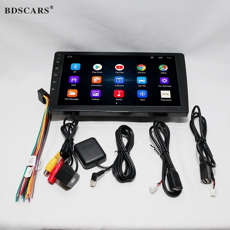 9inch Car Video 2.5D Tempered touch screen GPS Navigation BT carplay Car DVD Player Android car stereo radio
