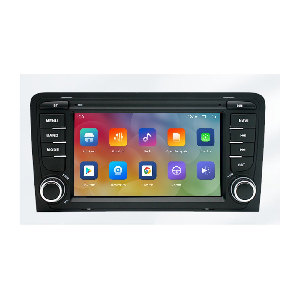 2 Din Android Car No Dvd Player For Audi A3 8 11 P S3 2007-2012 Rs3 Sportback Radio Multimedia Gps Navigation Audio Stereo