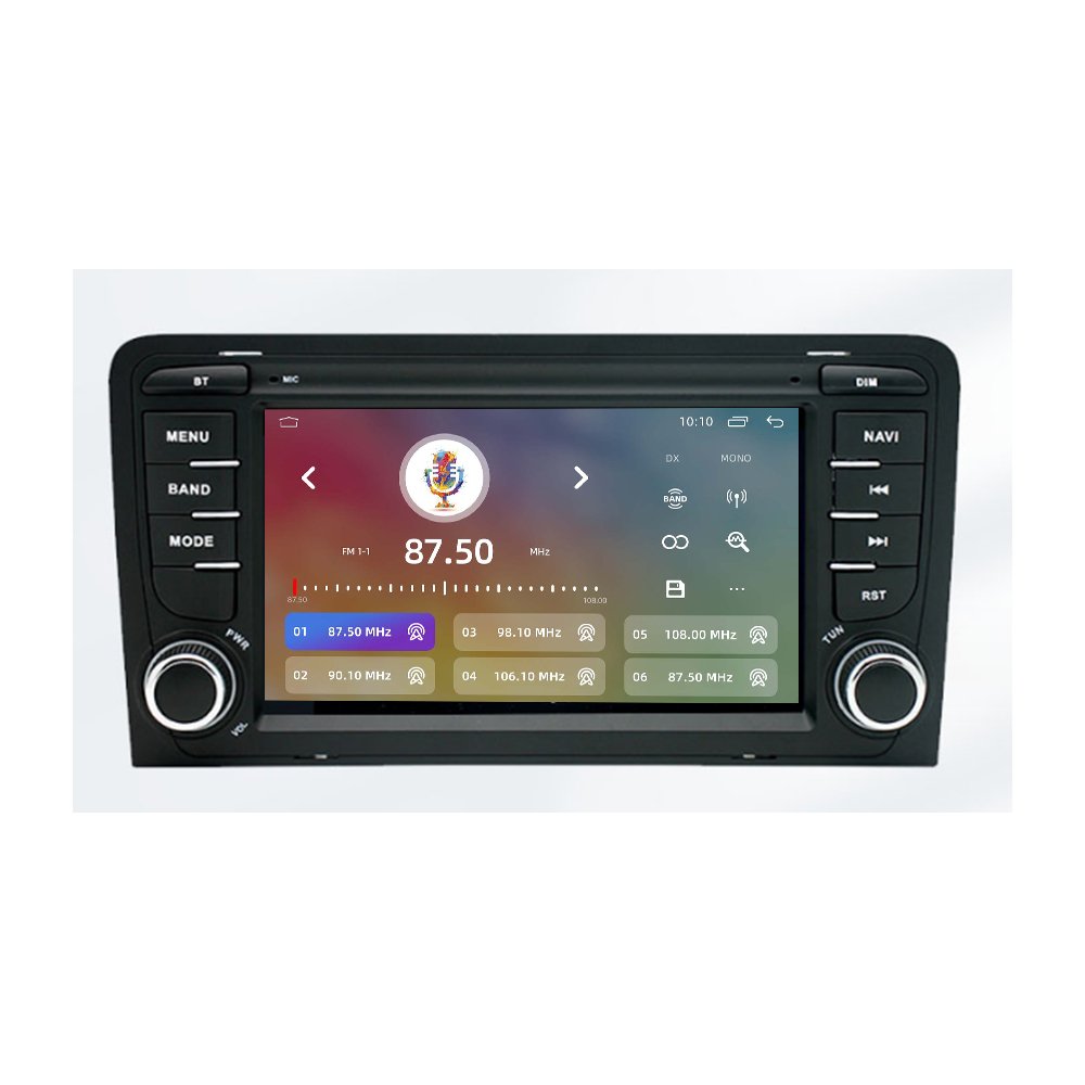 2 Din Android Car No Dvd Player For Audi A3 8 11 P S3 2007-2012 Rs3 Sportback Radio Multimedia Gps Navigation Audio Stereo