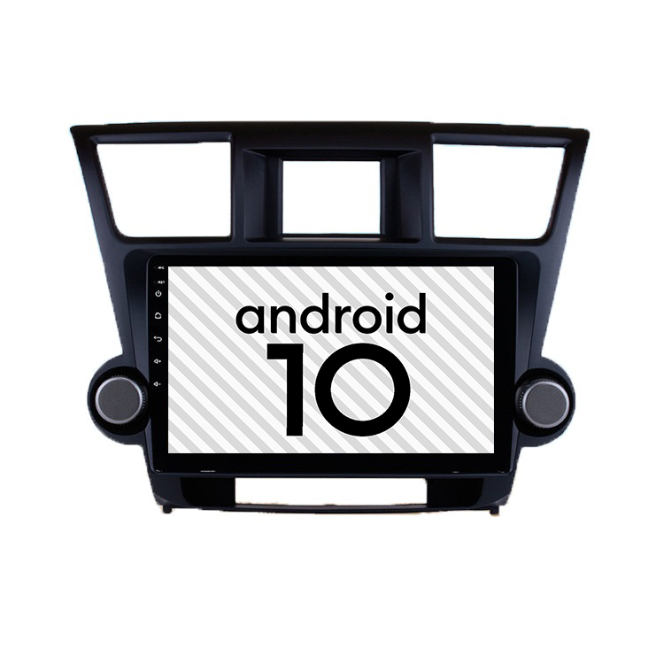 Android 10.0 WiFi BT GPS FM 2+32GB Car DVD Stereo Radio For Toyota Highlander 2009 2010 2011 2012 2013 2014 10 inch Screen