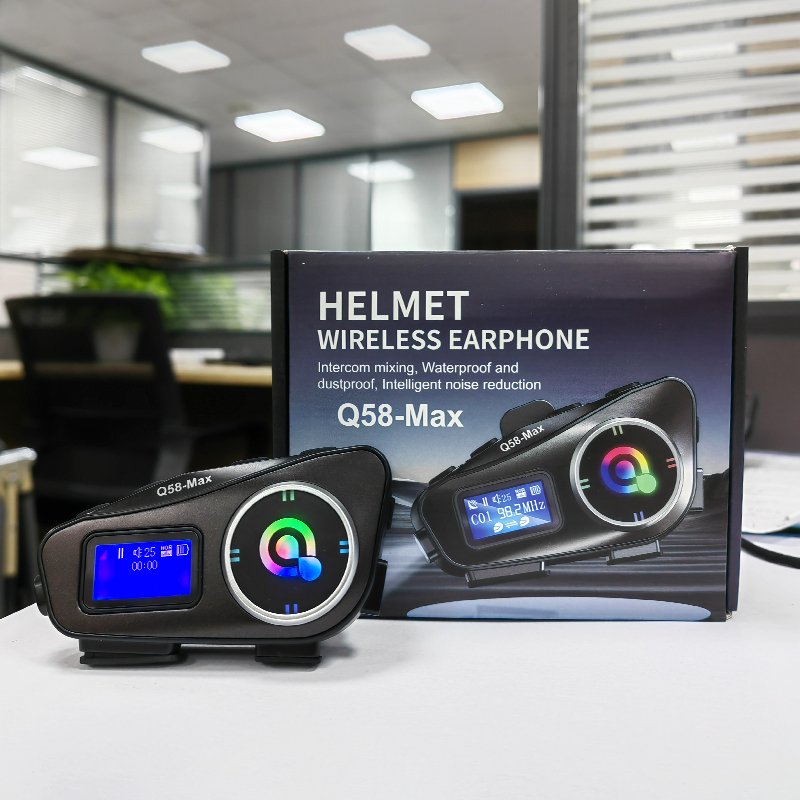Best Quality Q58 Max Helmet Intercom System Wireless Motorcycle Intercom With FM radio And 6 EQ Sound Effect