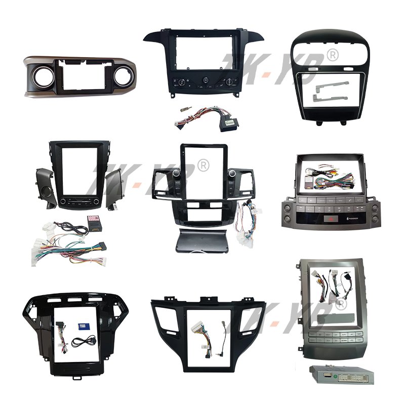 Factory wholesale price car screen frame Car frame radio player frame dvd android car player panel