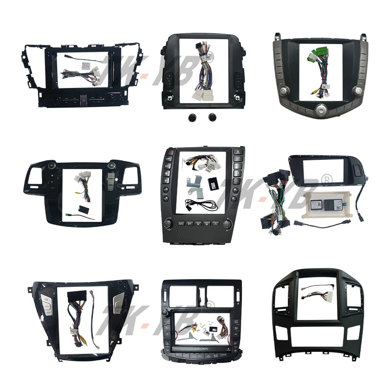Factory wholesale price car screen frame Car frame radio player frame dvd android car player panel