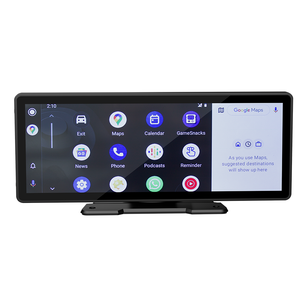 9.3"/10.26'' IPS HD CarPlay Monitor Wireless Android Auto Radio Universal Multimedia Video MP5 Player Touch Screen BT DVR Mirror