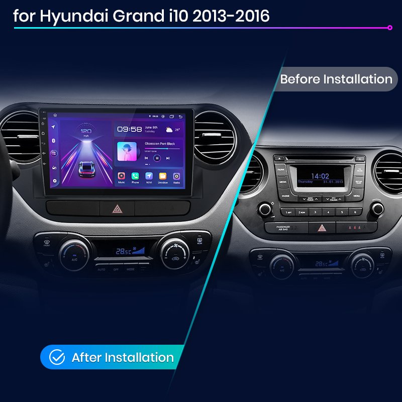 Junsun V1Pro Car DVD Player for Hyundai Grand I10 2013-2016 trail Car Radio Multimedia player GPS 2din Android 12 Car Radio