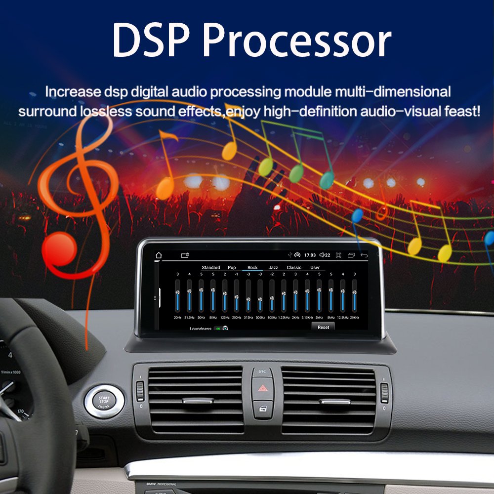 LELV Android 14 Car Radio Car Dvd Player 10.25 Inch Ips Touch Screen Head Unit Gps Navigation For Bmw E81/e82/e87/e88 2004-2011