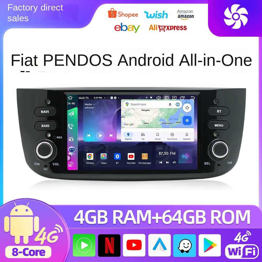 All-in-One 7-Inch Large Screen Android GPS Navigation Car Radio Wireless Carplay DVD MP5 Stereotypes 2 Din 1 Year