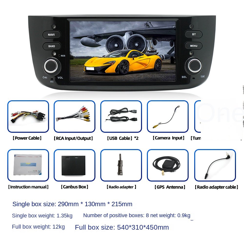 All-in-One 7-Inch Large Screen Android GPS Navigation Car Radio Wireless Carplay DVD MP5 Stereotypes 2 Din 1 Year