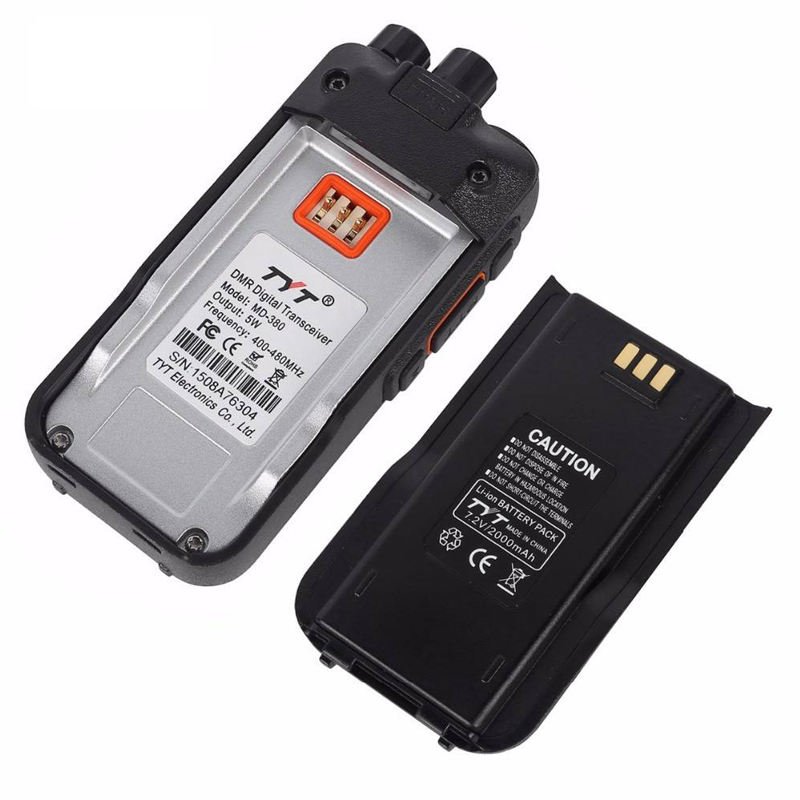 Hot sell MD-380 TYT GPS Digital+Analog Walkie Talkie Vhf Radio Transceiver DMR Repeater Woki Toki Handheld Radio TYT MD-380