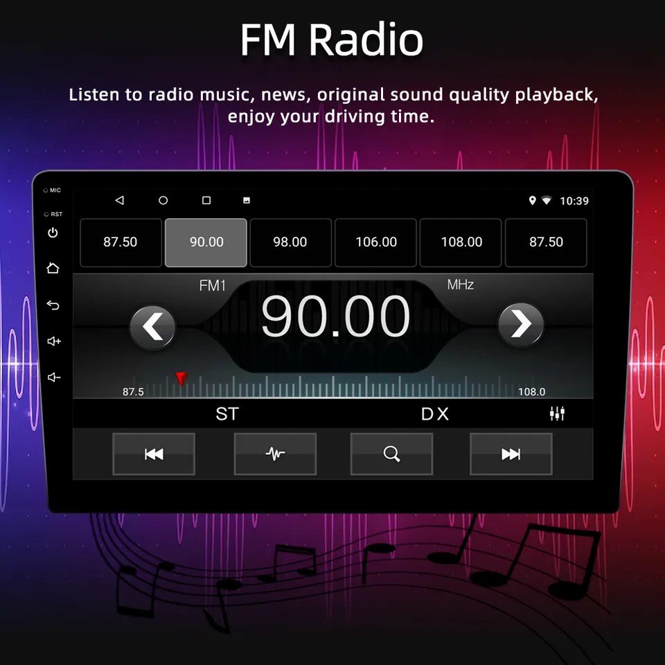 OKOK Android 12 8G 128G Car GPS Navigation for Car Android Player 1 Din Android Car Radio