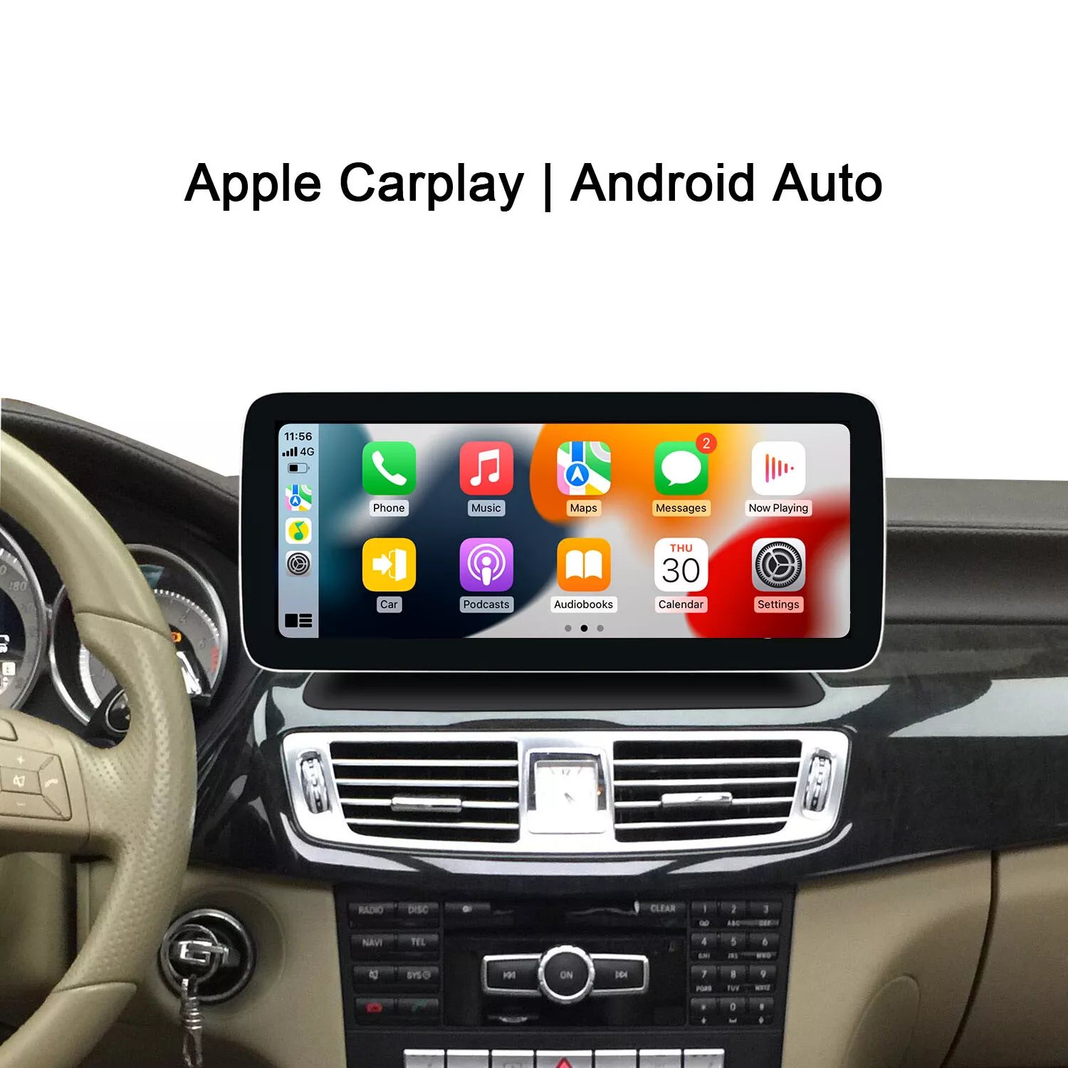 12.3" Android13 4g+64g big screen touch stereo auto radio for Mercedes Benz CLS Class W218 2012-2013 NTG4.5 Wireless Carplay