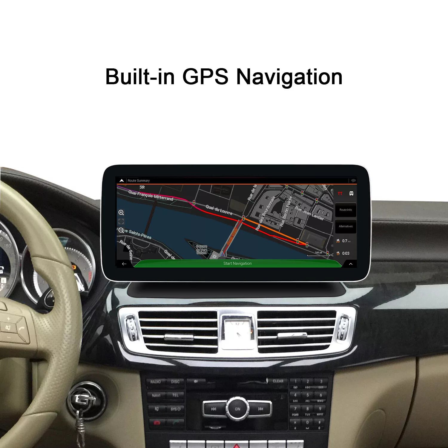 12.3" Android13 4g+64g big screen touch stereo auto radio for Mercedes Benz CLS Class W218 2012-2013 NTG4.5 Wireless Carplay