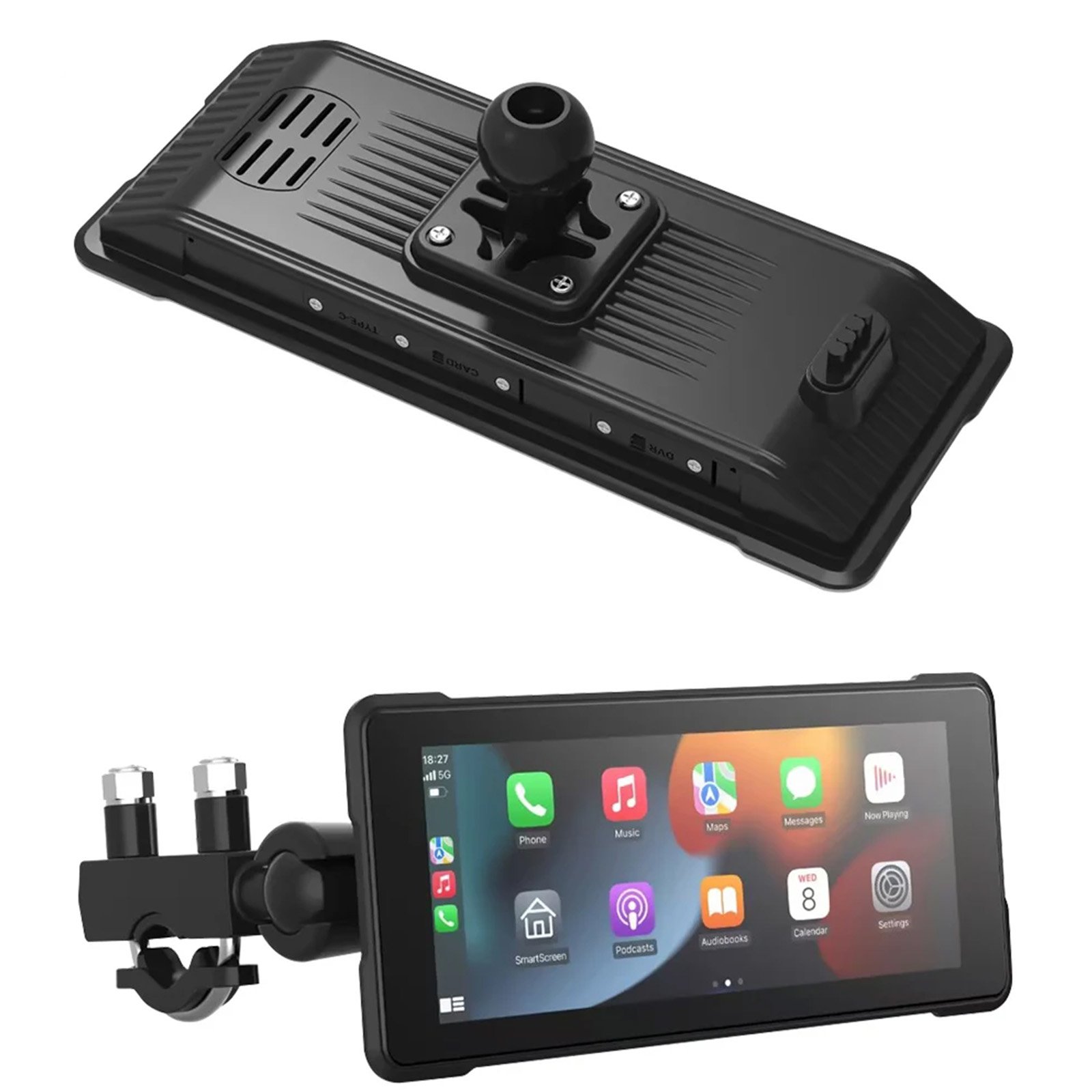 Universal Portable 6.86 Inch Car Stereo Carplay DVR Car Stereo DVD Degree Rotation Player Car Radio
