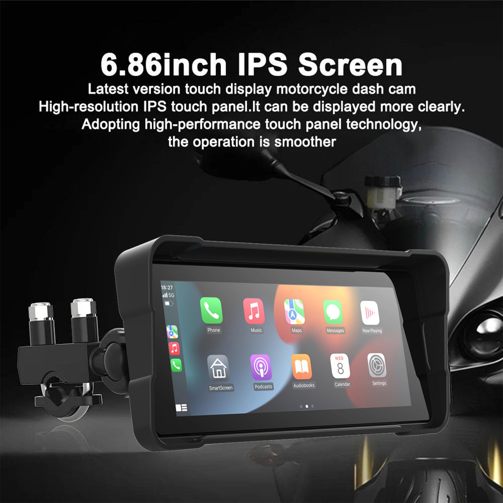 Universal Portable 6.86 Inch Car Stereo Carplay DVR Car Stereo DVD Degree Rotation Player Car Radio