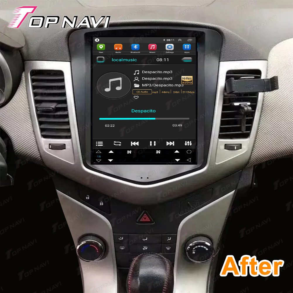 10.4 Inch Touch Screen Car Stereo Multimedia Player for Chevrolet CRUZE 2009 - 2023 2+32G Android Radio With GPS WiFi