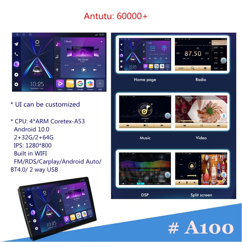 Android auto car radio player For Audi A3 8P 2003-2012 S3 2006-2012 RS3 Sportback 2011 gps navigation audio
