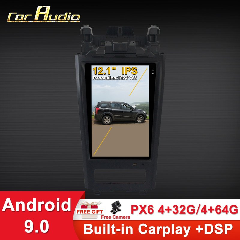 Hot Sales 12.1 Inch Android 9 Car Radio GPS Navigation Multimedia DVD Player Car Radio Car Video For Mahindra XUV500 W6/W8