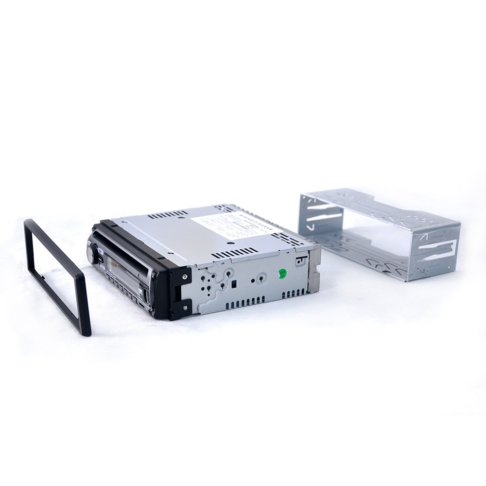 Single 1 Din Car DVD CD MP3 Player Audio Stereo USB/AUX/SD FM BT In-dash Radio