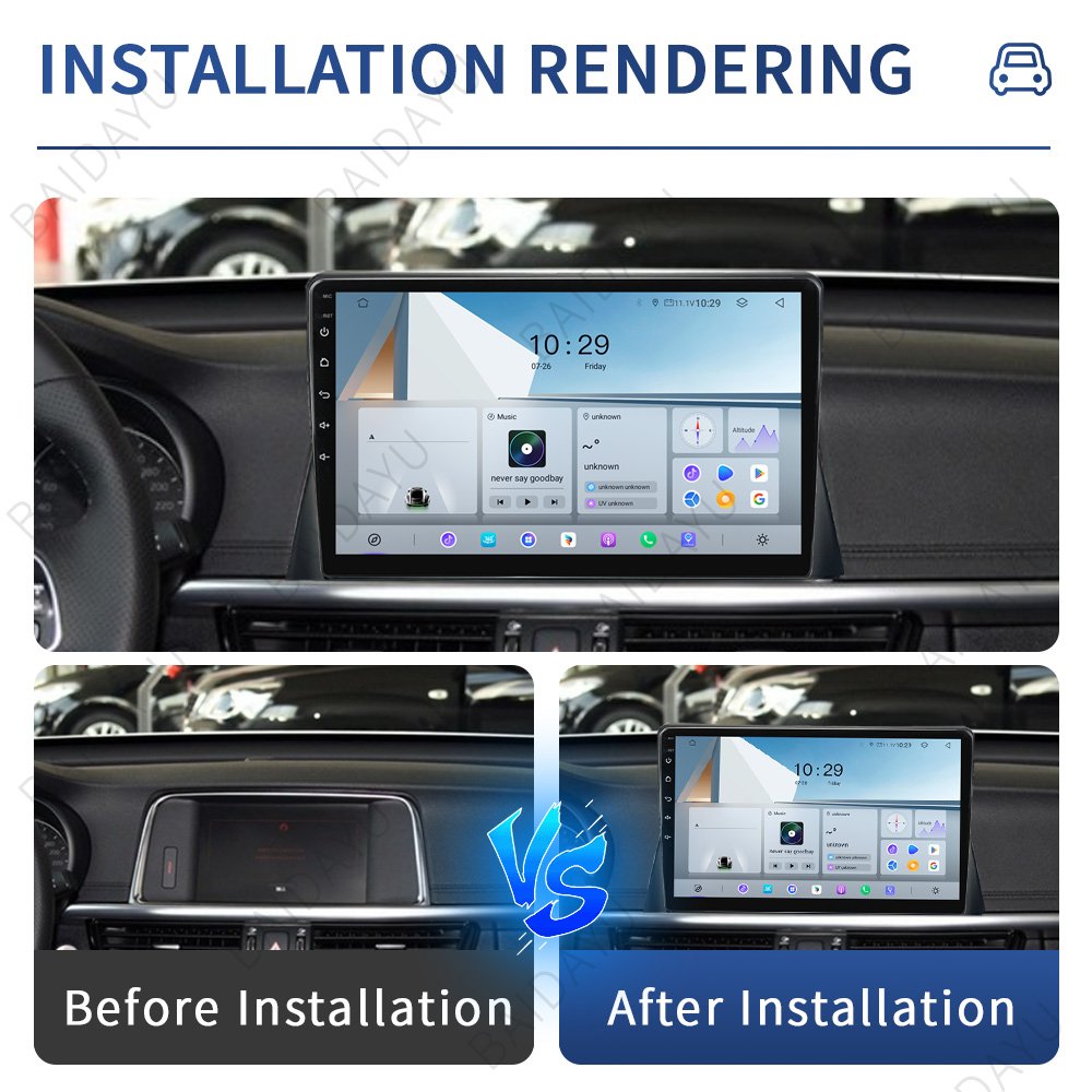 Baidayu 2din T9 7/9/10inch Android12 8core 360 Camera Universal Car DVD Player for Nissan Kia Honda Toyota VW Ford GPS BT WIFI