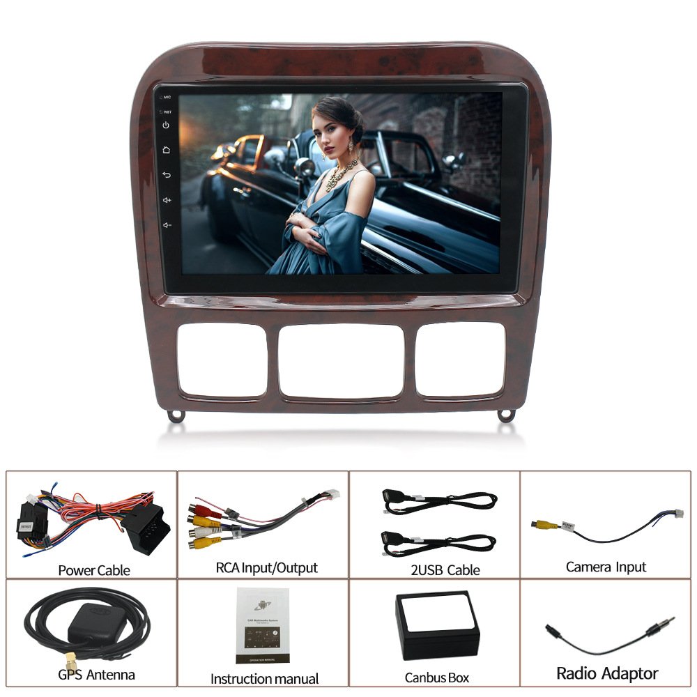 android car radio gps navigation system stereo dvd player for Mercedes Benz S Class W220 1998-2005