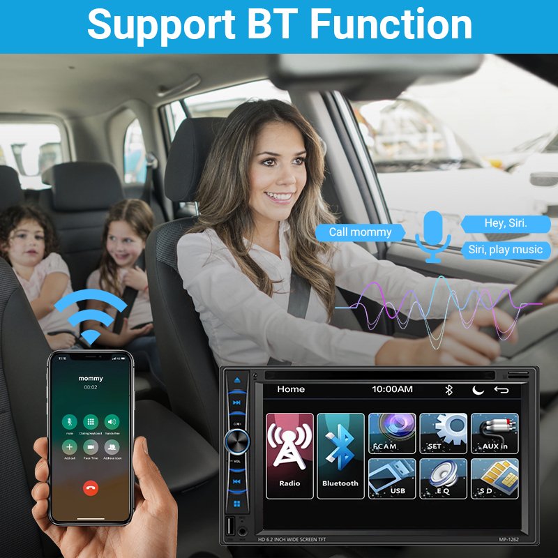 12 V 6.95 inch car dvd player 480 * 800 IPS screen car radio stereo video MP4 MP5 tv Android car monitor