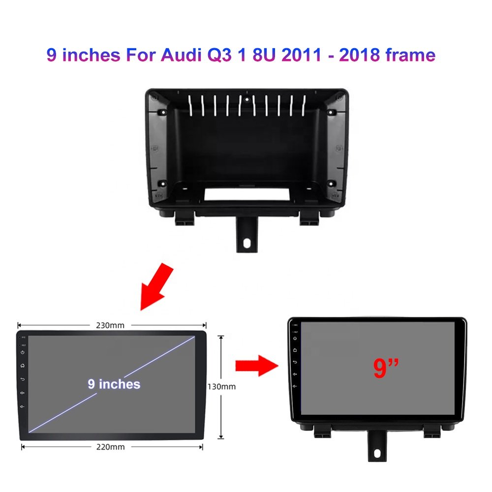 Jmance 9" For Audi Q3 1 8U 2011 - 2018 Frame With Bt Dsp Rds Wifi Android Auto Carplay Multimedia 2 Din Car Dvd Player