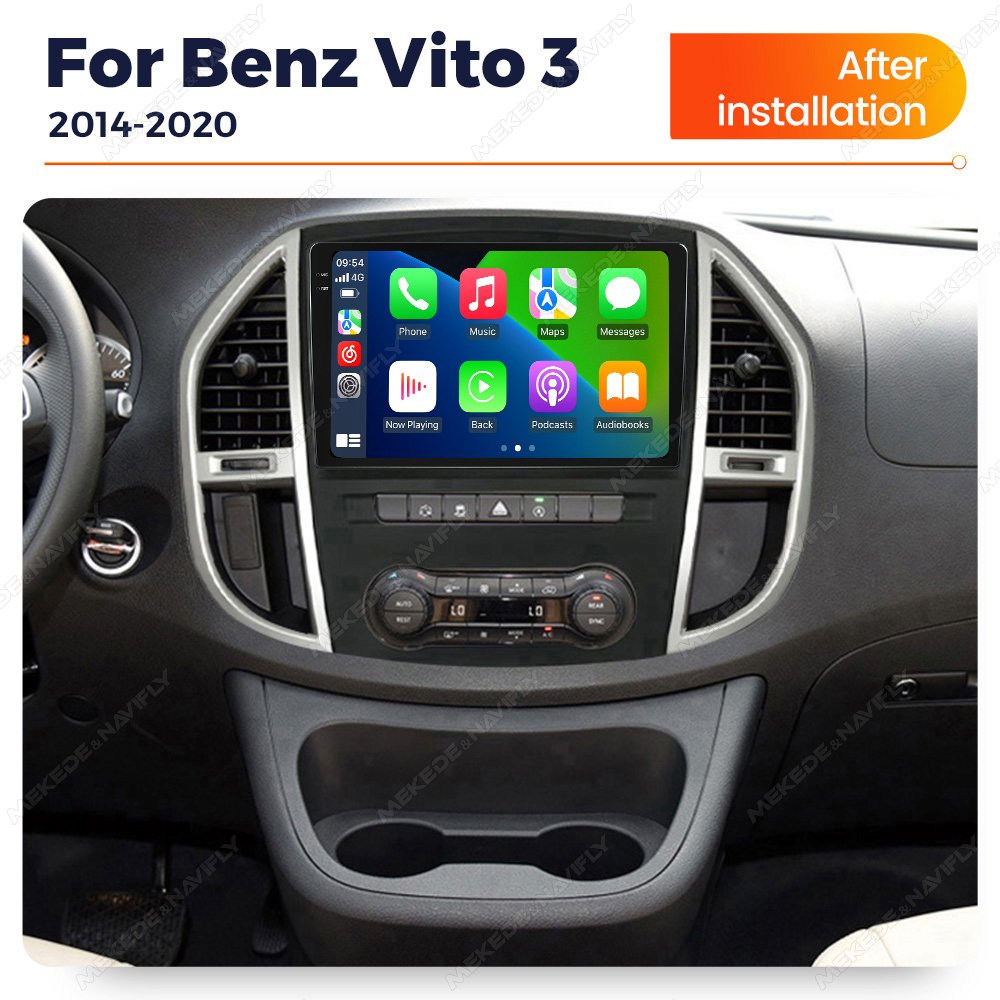 MEKEDE MS Android 13 8+256G 4G LTE gps navigation WiFi 4G LTE car-play auto android car radio for Benz Vito 3 2014-2020