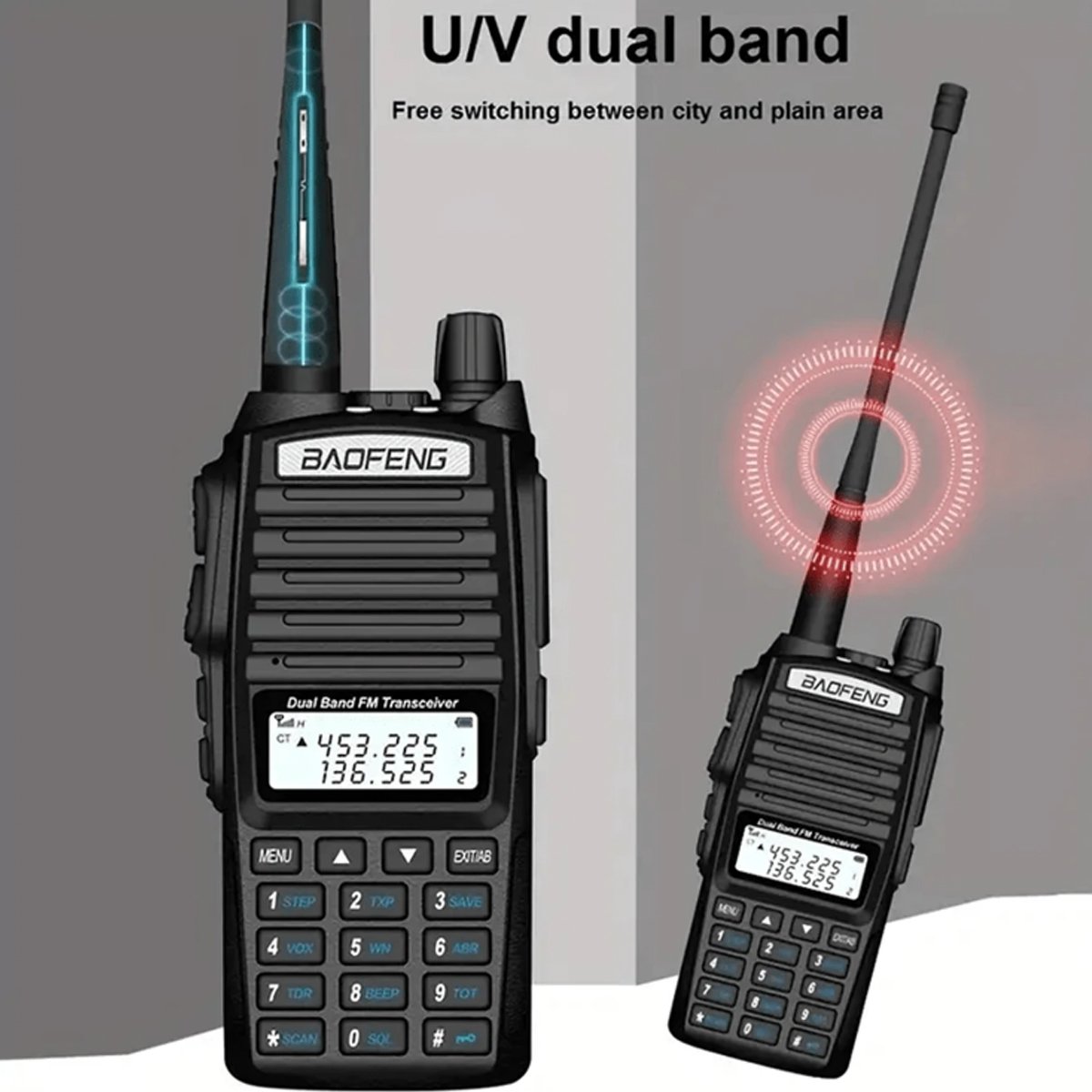 Baofeng UV-82 8W High Power DMR Walkie Talkie with Long Ran 10KM Dual PTT UHF & VHF Ham Radios
