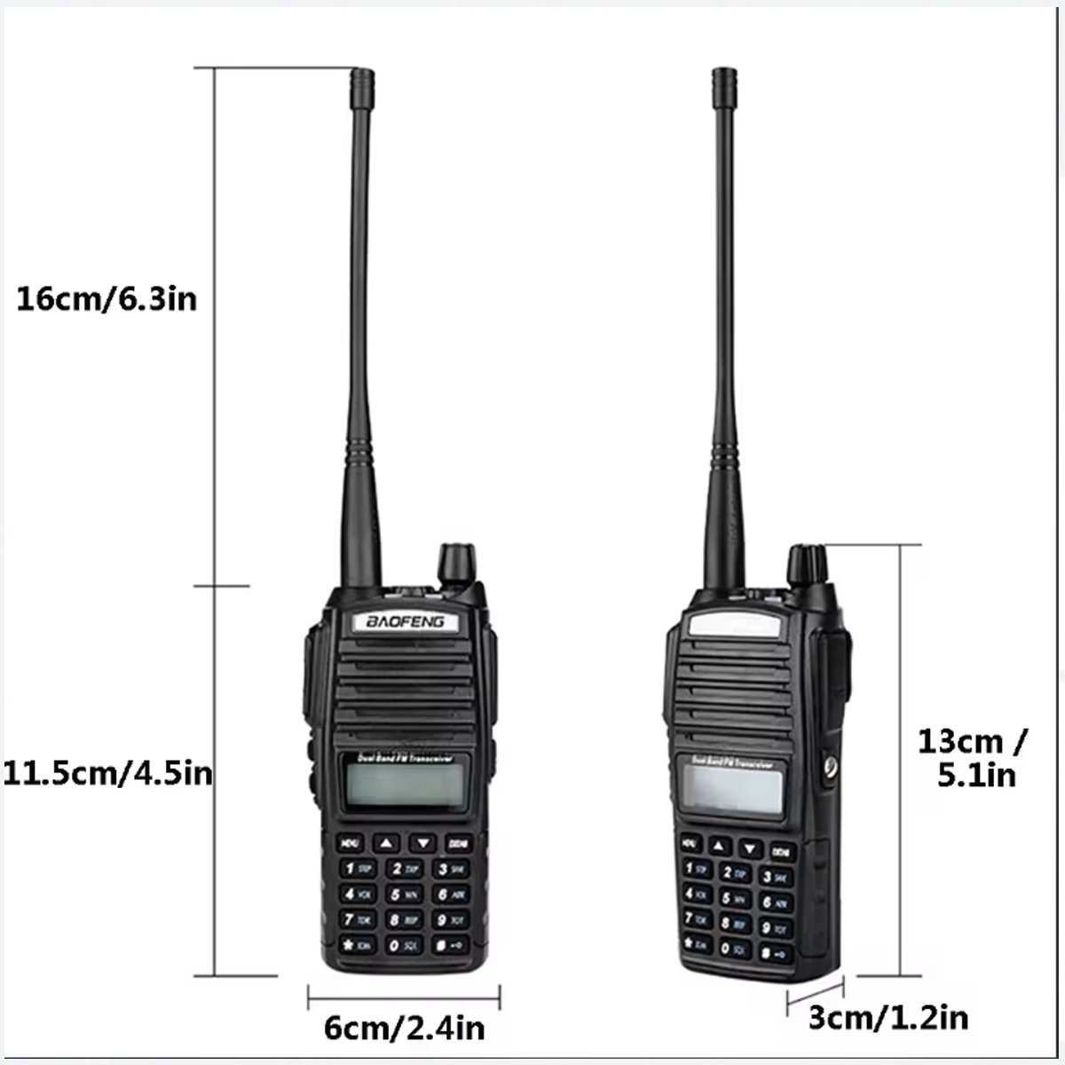 Baofeng UV-82 8W High Power DMR Walkie Talkie with Long Ran 10KM Dual PTT UHF & VHF Ham Radios