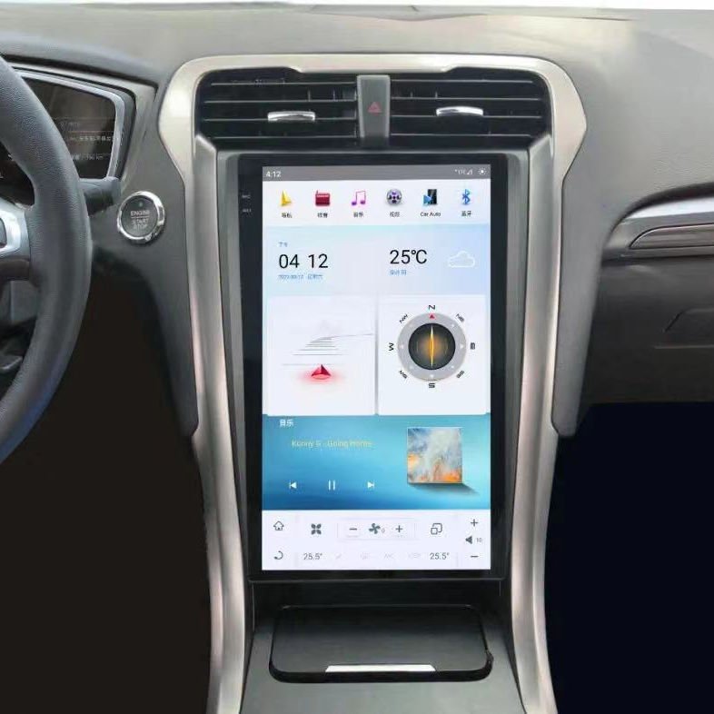 12.1 Inch Android Tesla Style Car Stereo Touch Screen for Ford Mondeo /fusion 2013-2017 Car DVD Player Universal Car Radio GPS