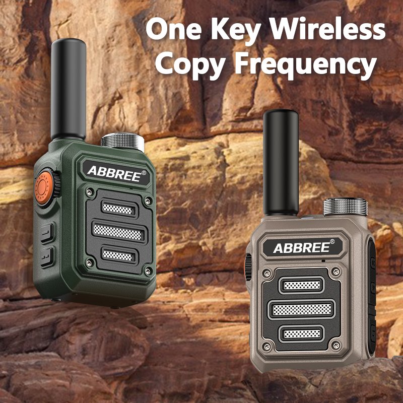 ABBREE AR-63 Portable Mini Walkie talkie Wireless frequency Ham Radio for Hunting Profesional Communicator Type-C