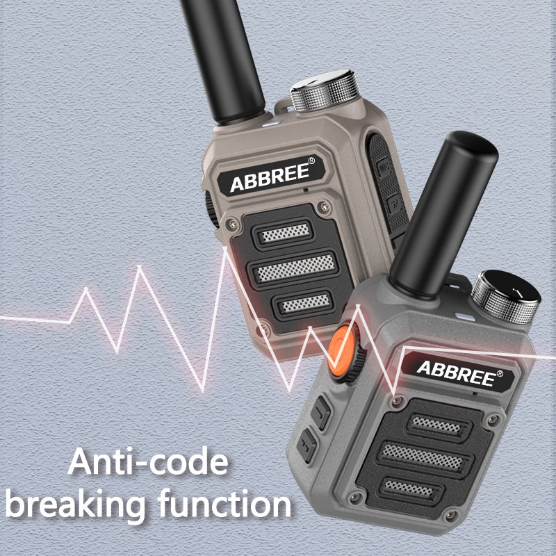 ABBREE AR-63 Portable Mini Walkie talkie Wireless frequency Ham Radio for Hunting Profesional Communicator Type-C