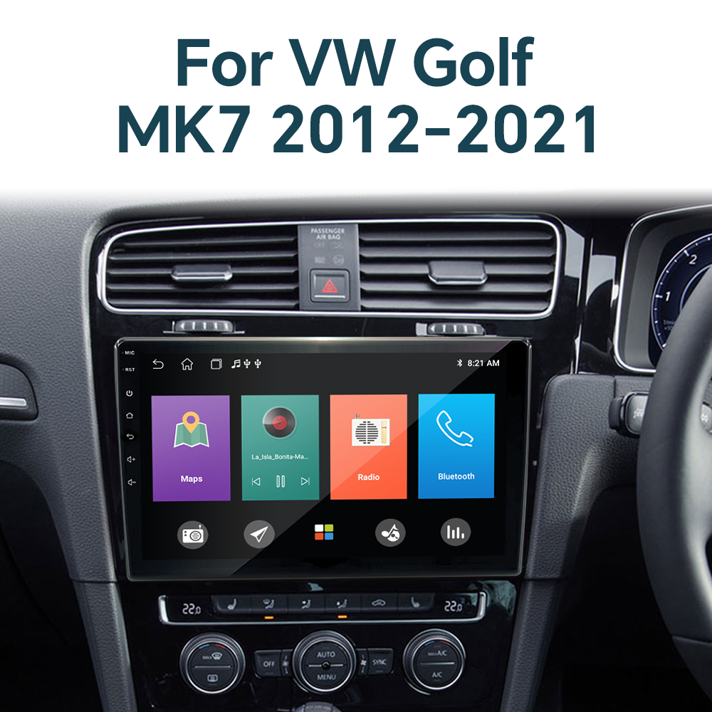 Car Android Radio Mp5 Player for VW Volkswagen Golf MK7 2012-2021 Car-play Stereo Audio Navigator Built-In GPS DSP 360 Camera