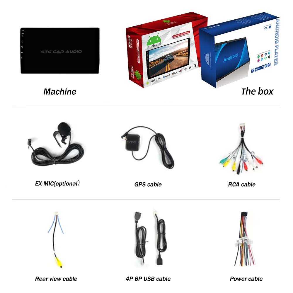 New arrival factory price Universal android screen Mirror link GPS tracker 9 inch 2 Din Touch Screen Car Audio radio video